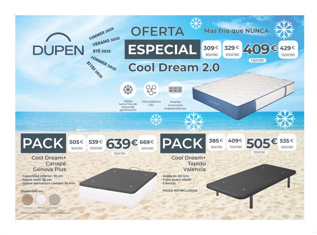 oferta pack verano colchones frescos